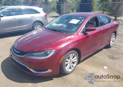 2016 Chrysler 200 Limited z USA, uszkodzony, nr VIN 1C3CCCAB0GN165960